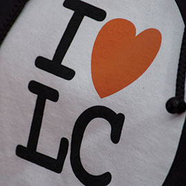 Photo of I Love LC button. Link to Gifts from Retirement Plans.
