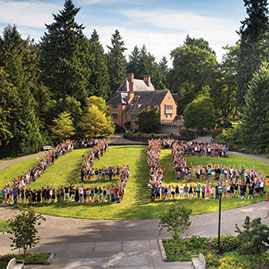 Photo of students on campus lawn. Link to Gifts That Pay You Income.